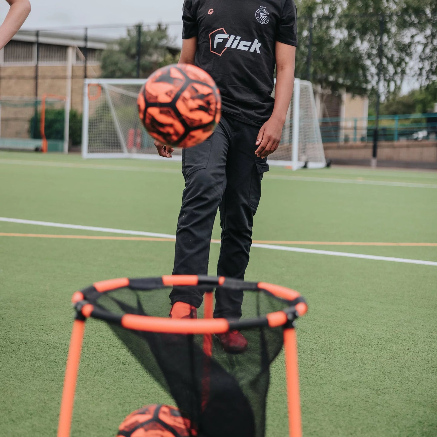 - Urban Soccer Skills Set. 4 in 1 Soccer Trainer. Includes Basket, Targets and Net. Soccer Equipment