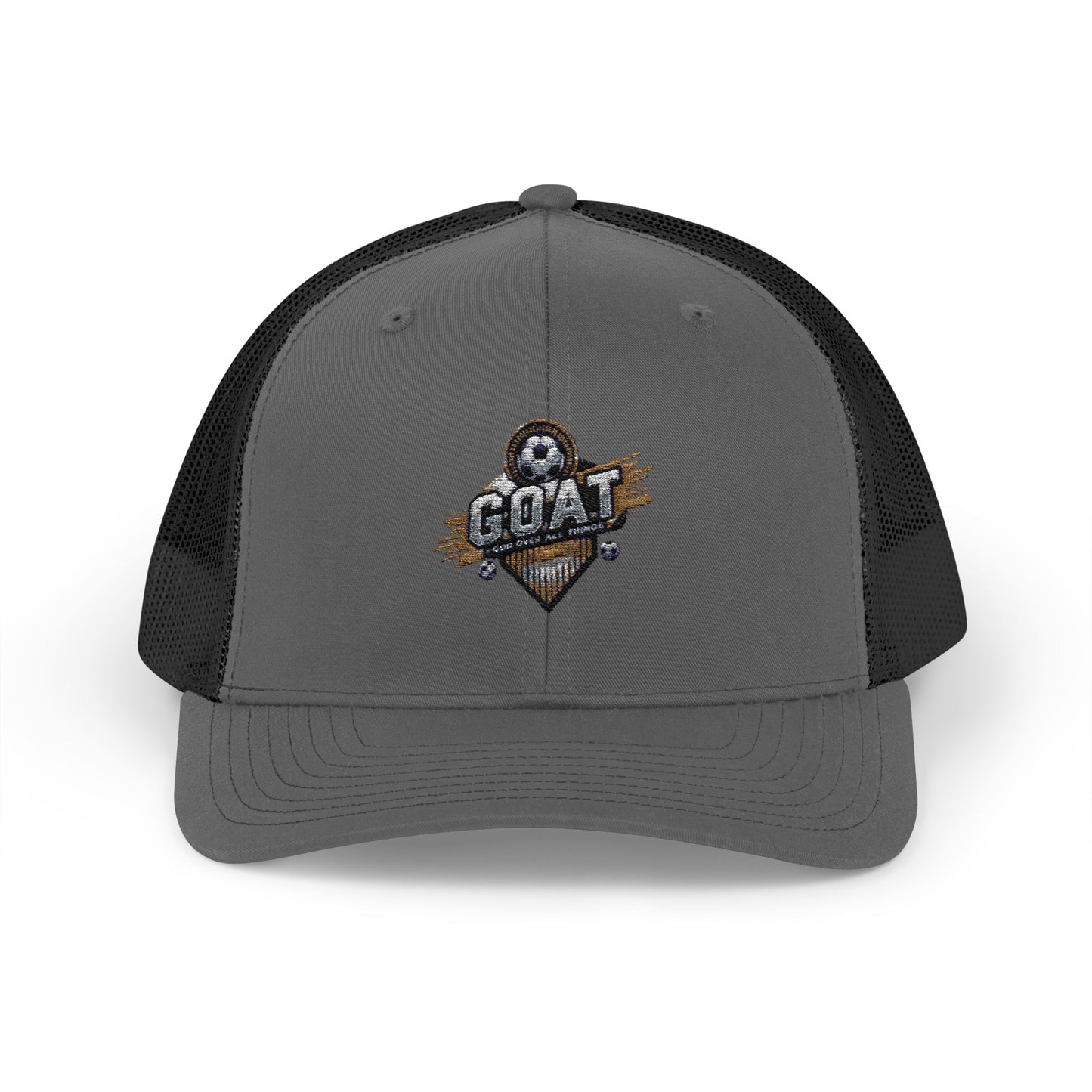 GOAT Embroidered Snapback Trucker Cap - Stylish Hat for Sports Fans