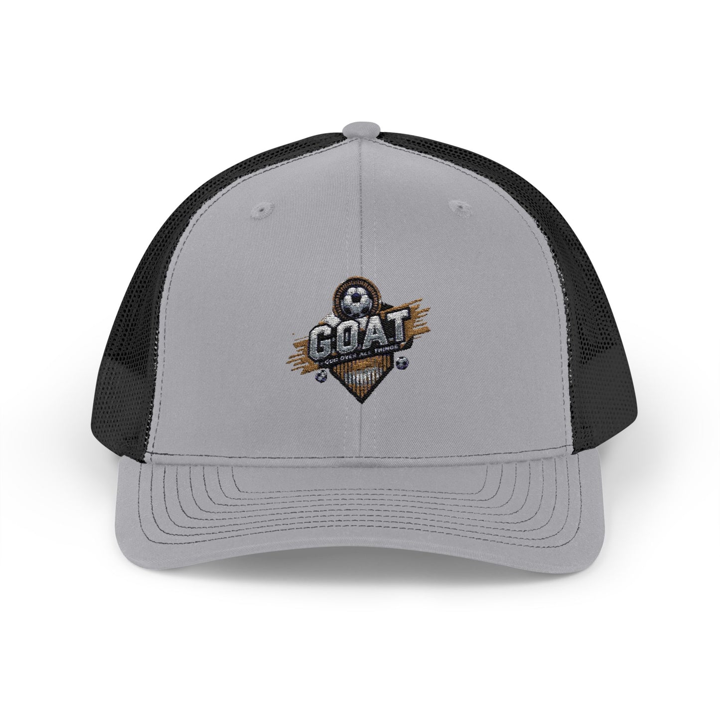 GOAT Embroidered Snapback Trucker Cap - Stylish Hat for Sports Fans