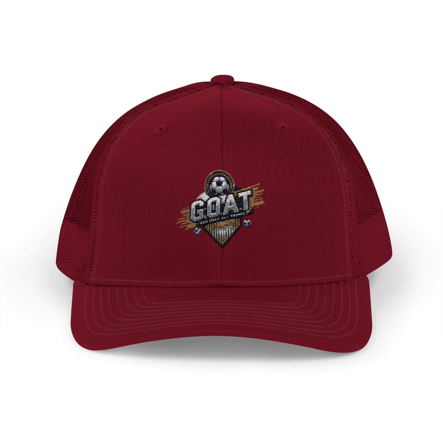 GOAT Embroidered Snapback Trucker Cap - Stylish Hat for Sports Fans