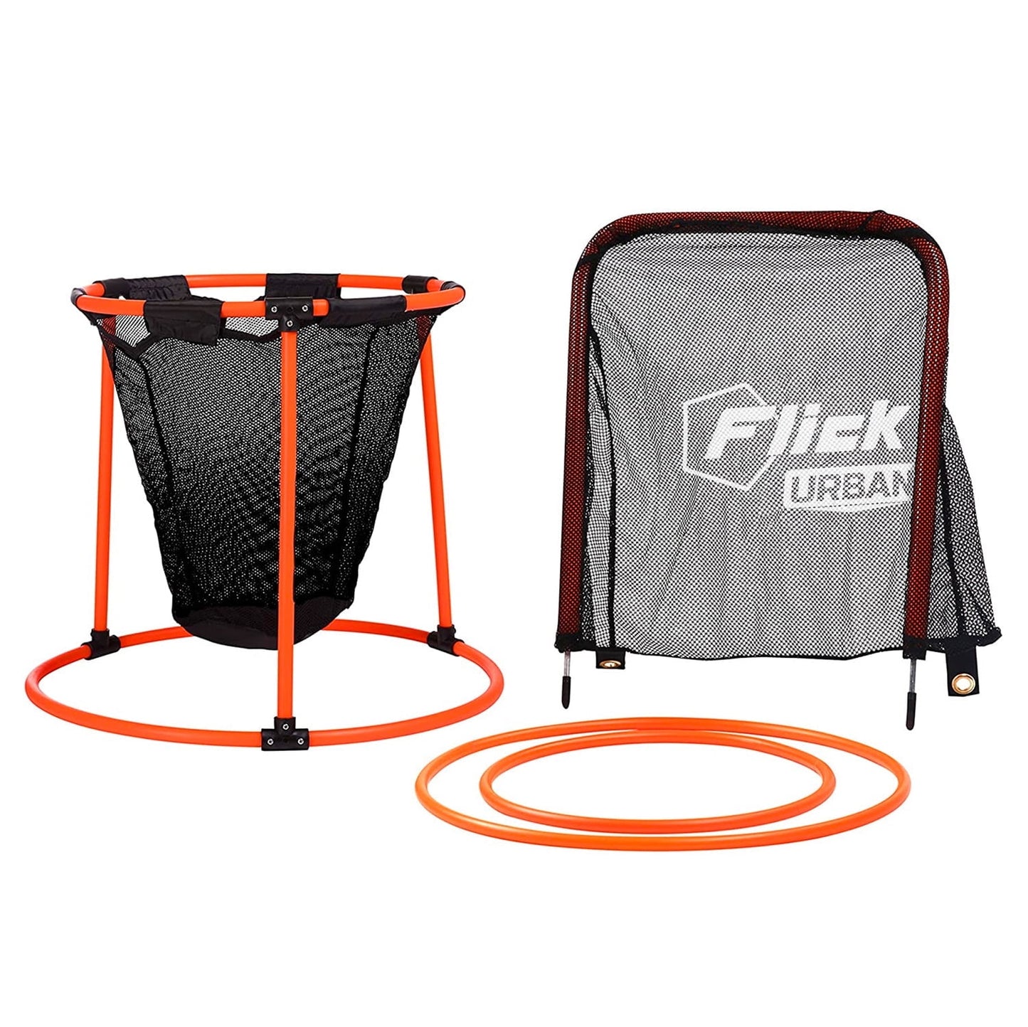 - Urban Soccer Skills Set. 4 in 1 Soccer Trainer. Includes Basket, Targets and Net. Soccer Equipment