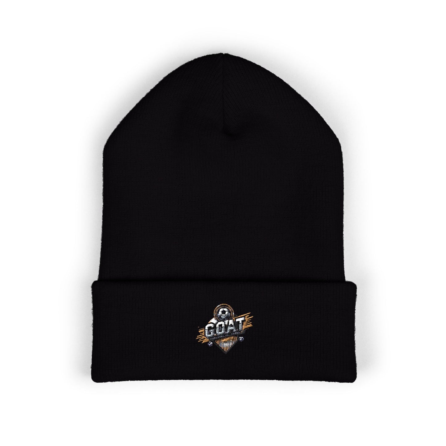 GOAT Unisex Embroidered Classic Cuffed Beanie