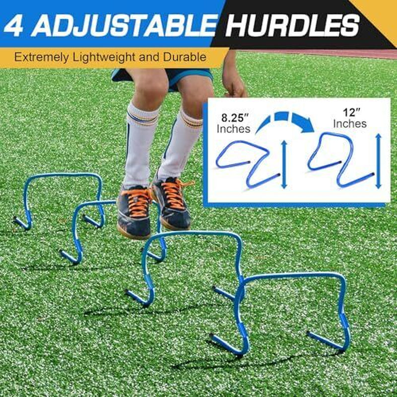 Agility Ladder Speed Training Equipment Set, 20Ft Football Ladder Soccer