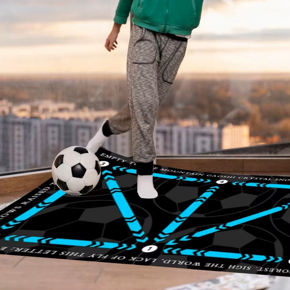 Football Training Mat, Step Training, Non-Slip Silent Soccer Training Mat for Kid Adult to Improve Speed, Strength, Coordination