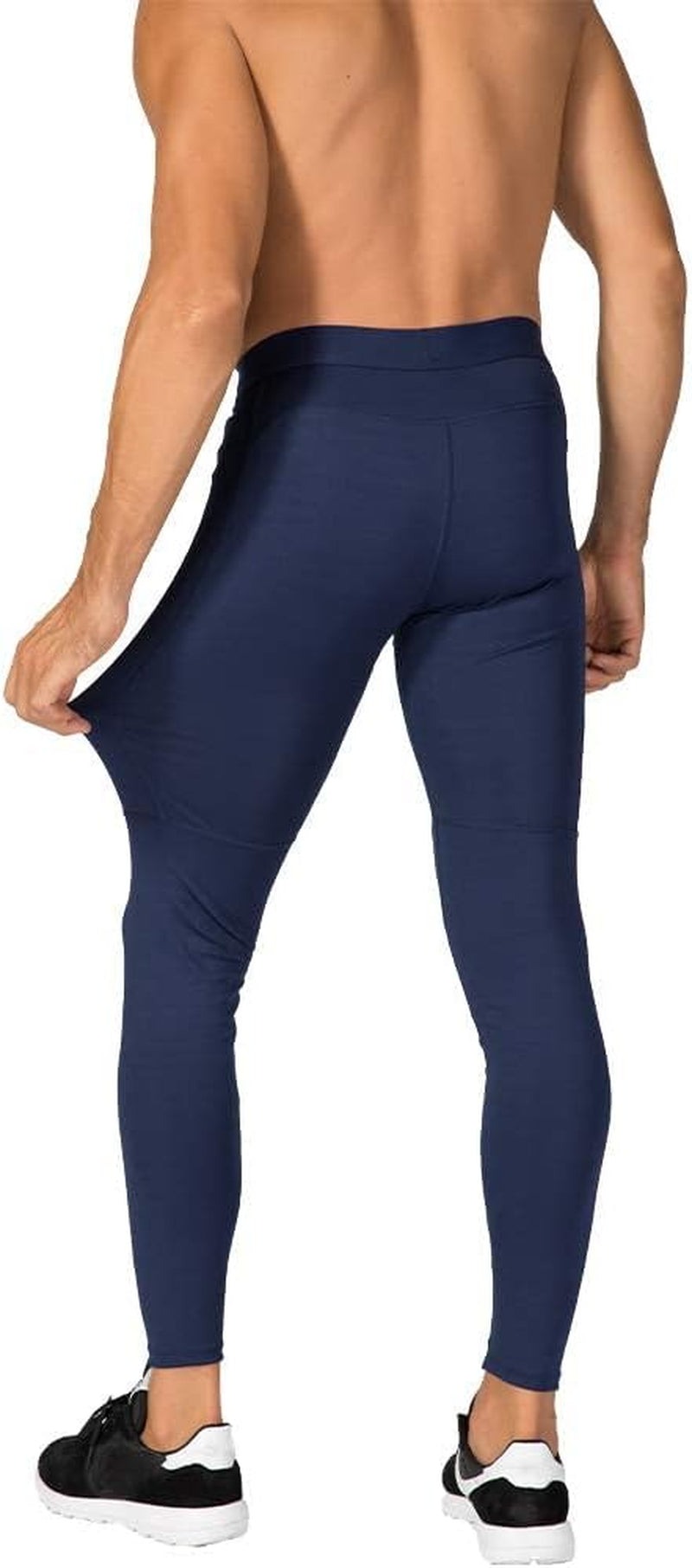 Men'S Compression Pants Workout Athletic Leggings Running Gym Tights with Pockets