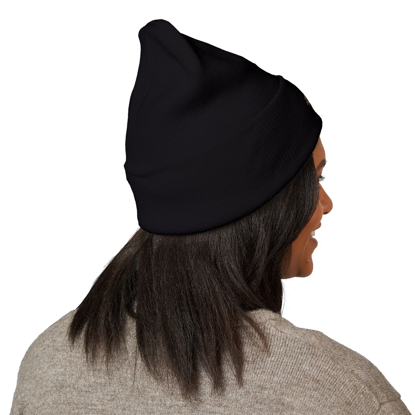 GOAT Unisex Embroidered Classic Cuffed Beanie
