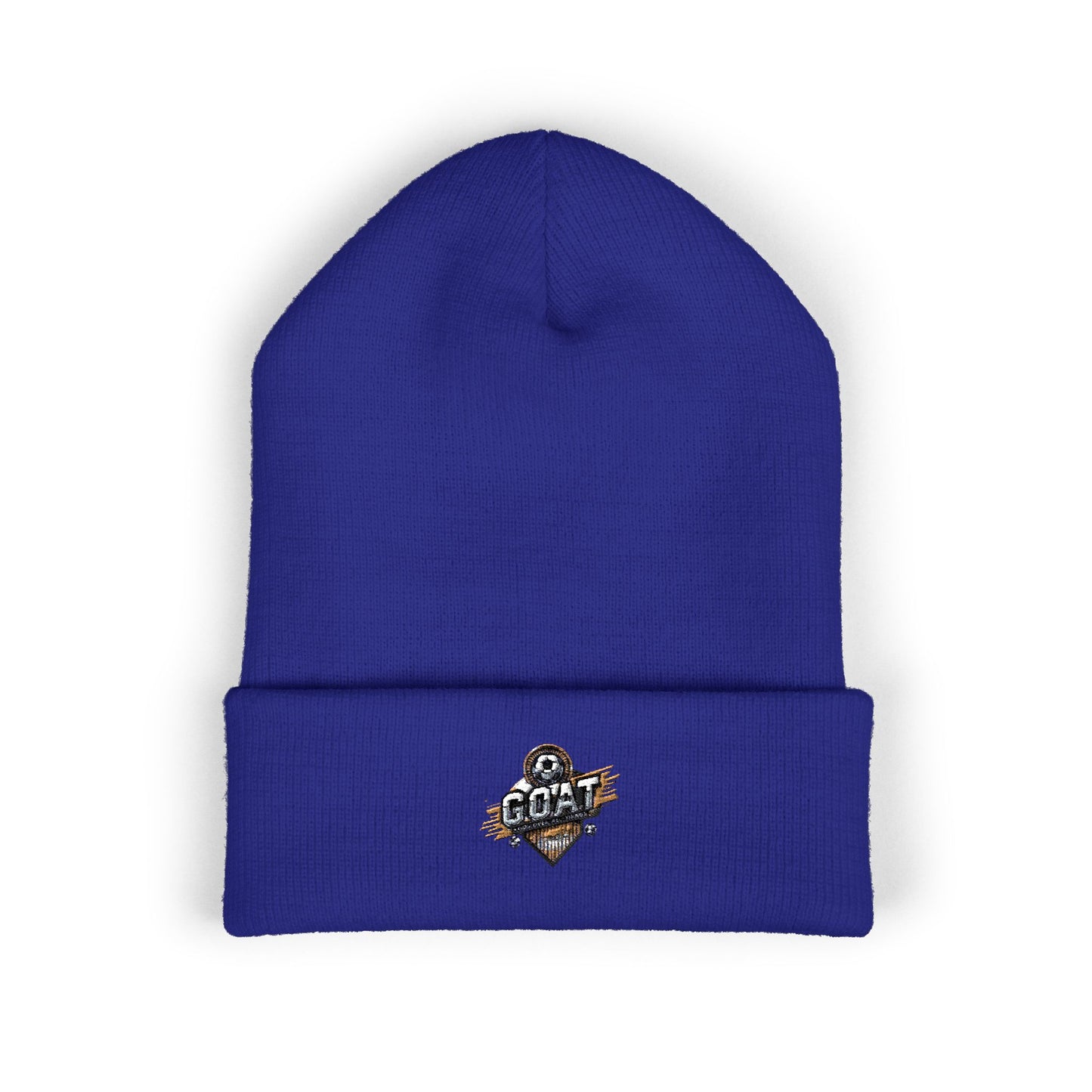 GOAT Unisex Embroidered Classic Cuffed Beanie