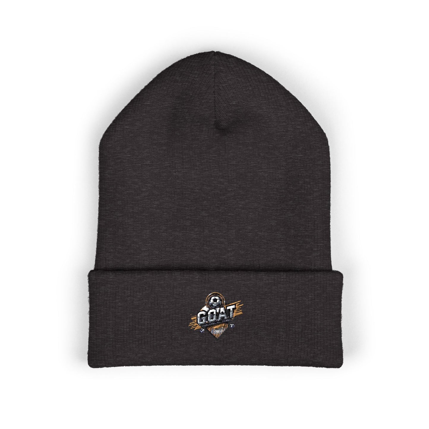 GOAT Unisex Embroidered Classic Cuffed Beanie