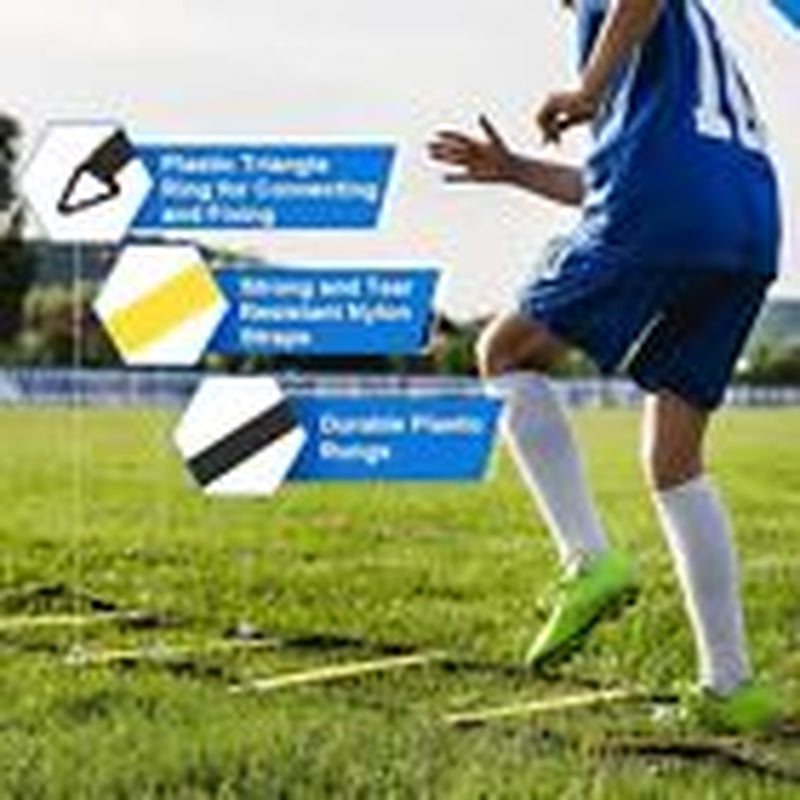 Agility Ladder Speed Training Equipment Set, 20Ft Football Ladder Soccer
