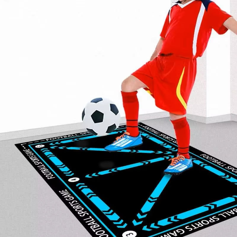 Football Training Mat, Step Training, Non-Slip Silent Soccer Training Mat for Kid Adult to Improve Speed, Strength, Coordination