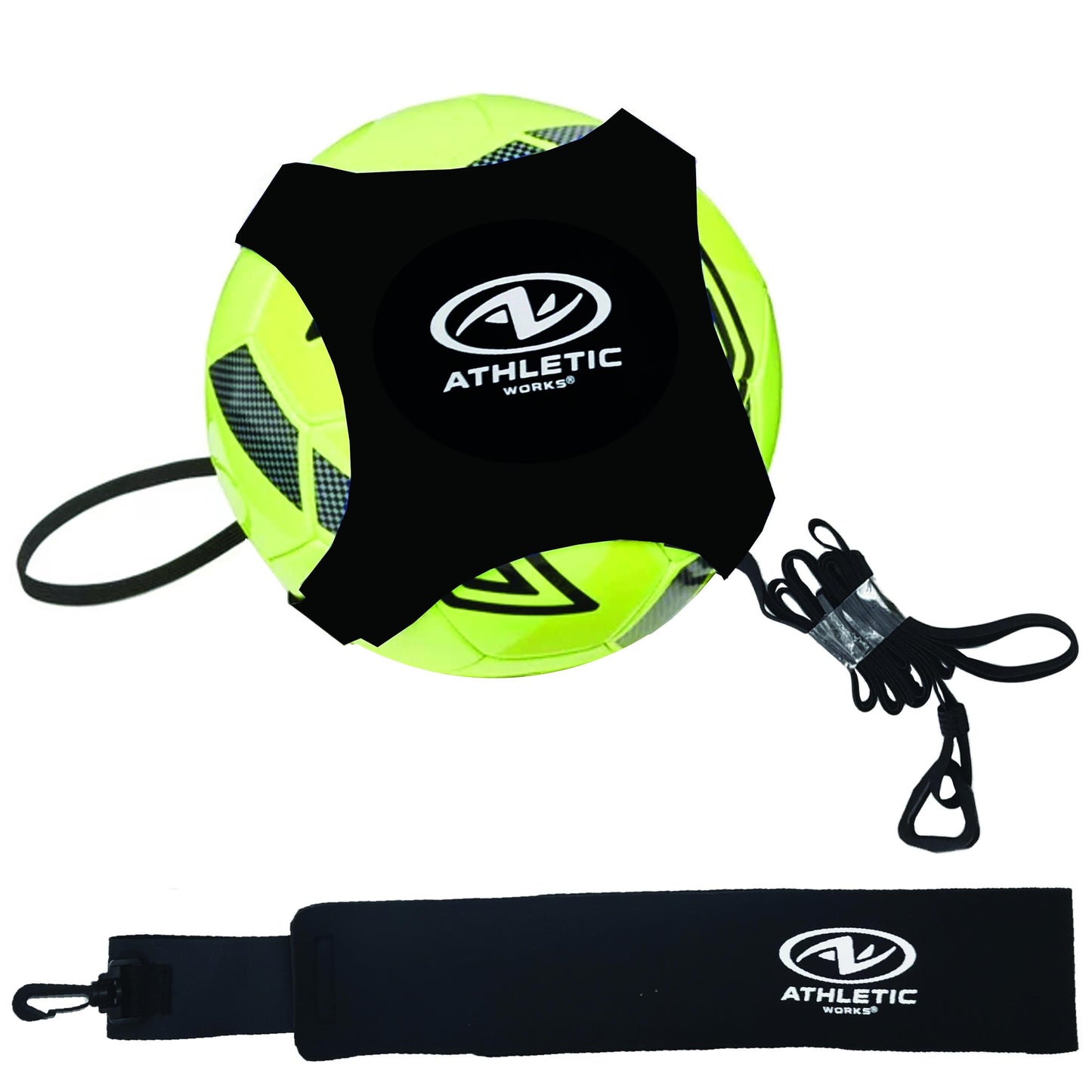 (4 Pack) Soccer Kick Trainer for Athletes of All Ages and Skill Levels, Black, Unisex
