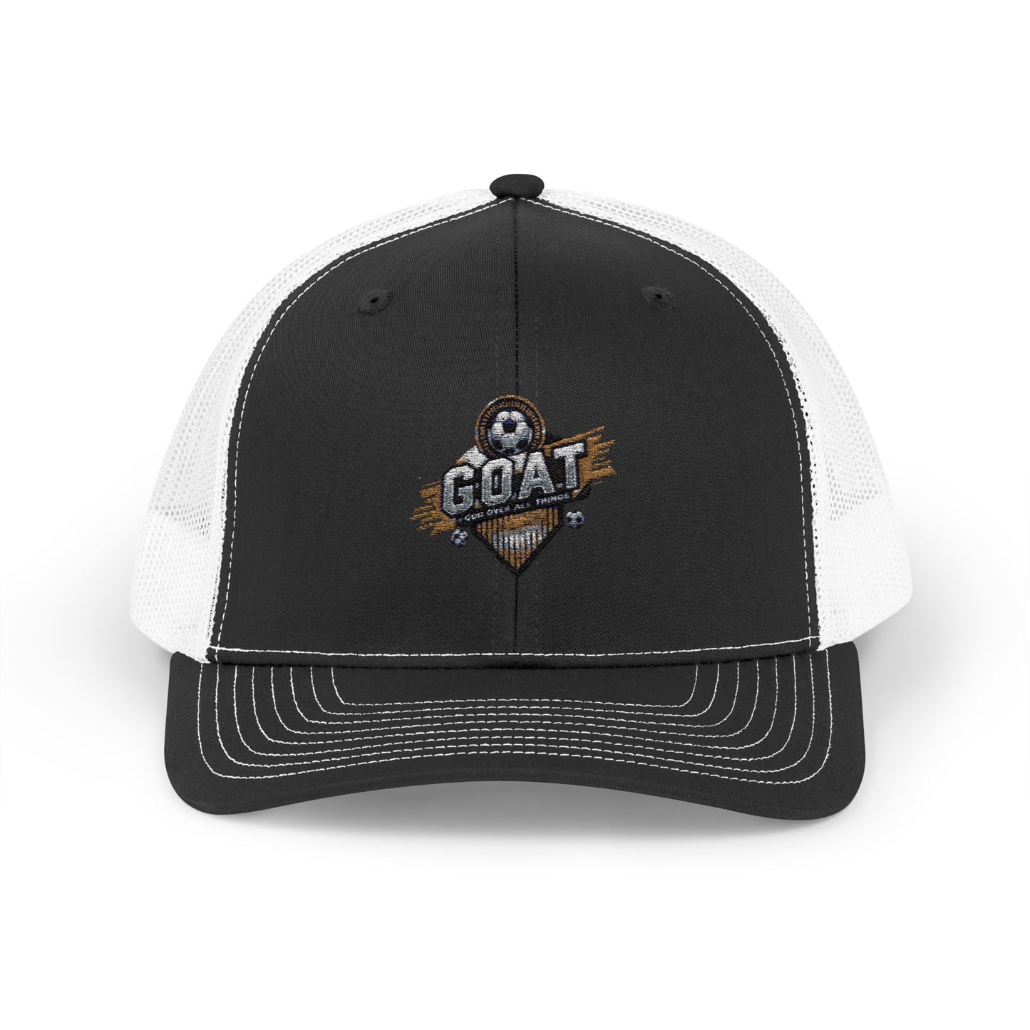 GOAT Embroidered Snapback Trucker Cap - Stylish Hat for Sports Fans