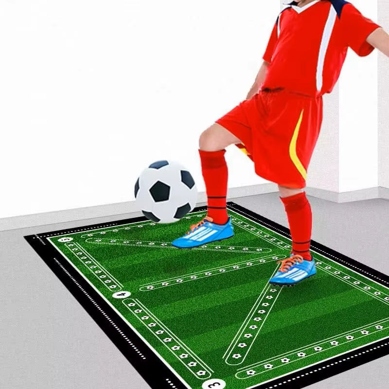 Football Training Mat, Step Training, Non-Slip Silent Soccer Training Mat for Kid Adult to Improve Speed, Strength, Coordination