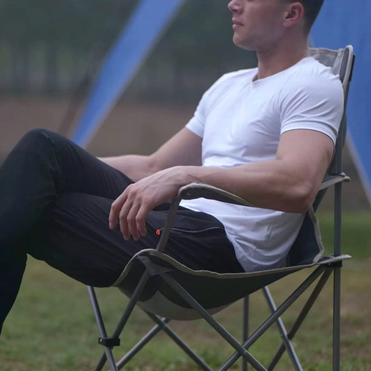 Folding Camping Chairs Portable Beach Chair Lightweight Camp Chairs Black