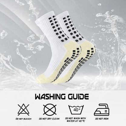 Grip Soccer Socks anti Slip Non Slip Men'S Athletic Socks for Football Basketball Sports, 4 Pair
